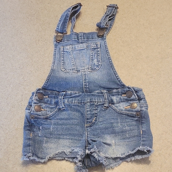JUSTICE DENIM OVERALLS (SLIM 7) - Picture 1 of 5